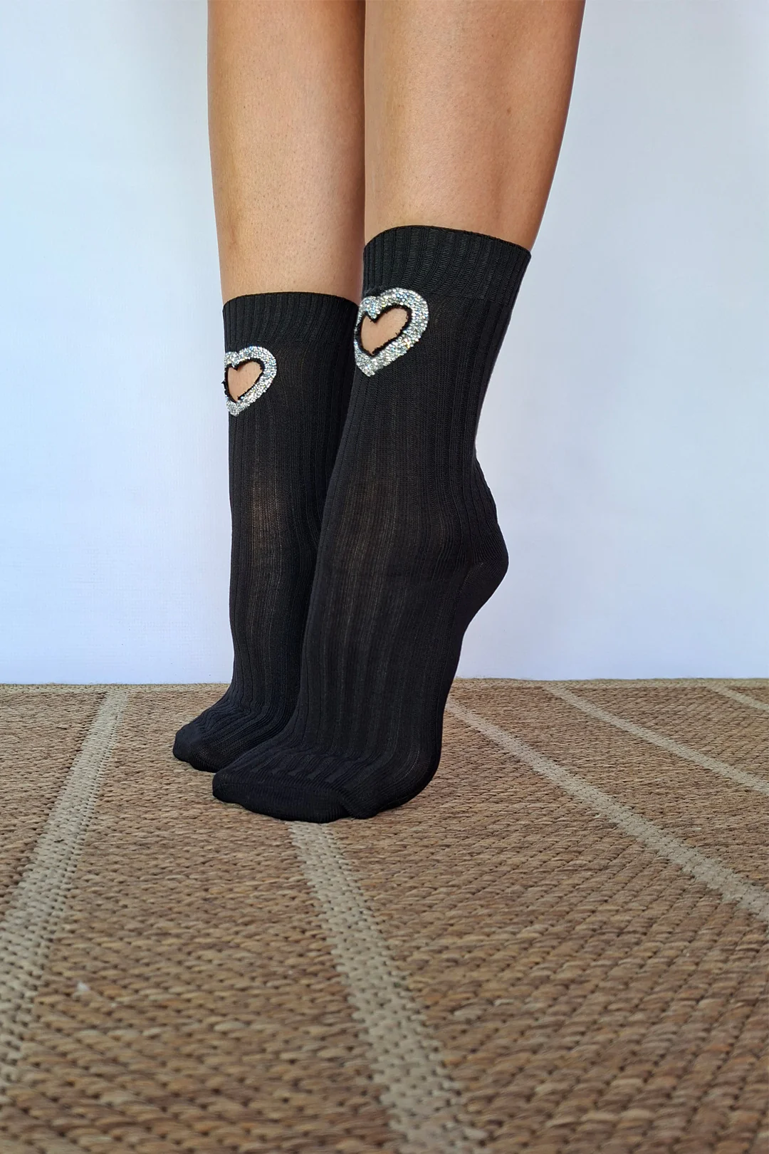 Crystal Heart Black