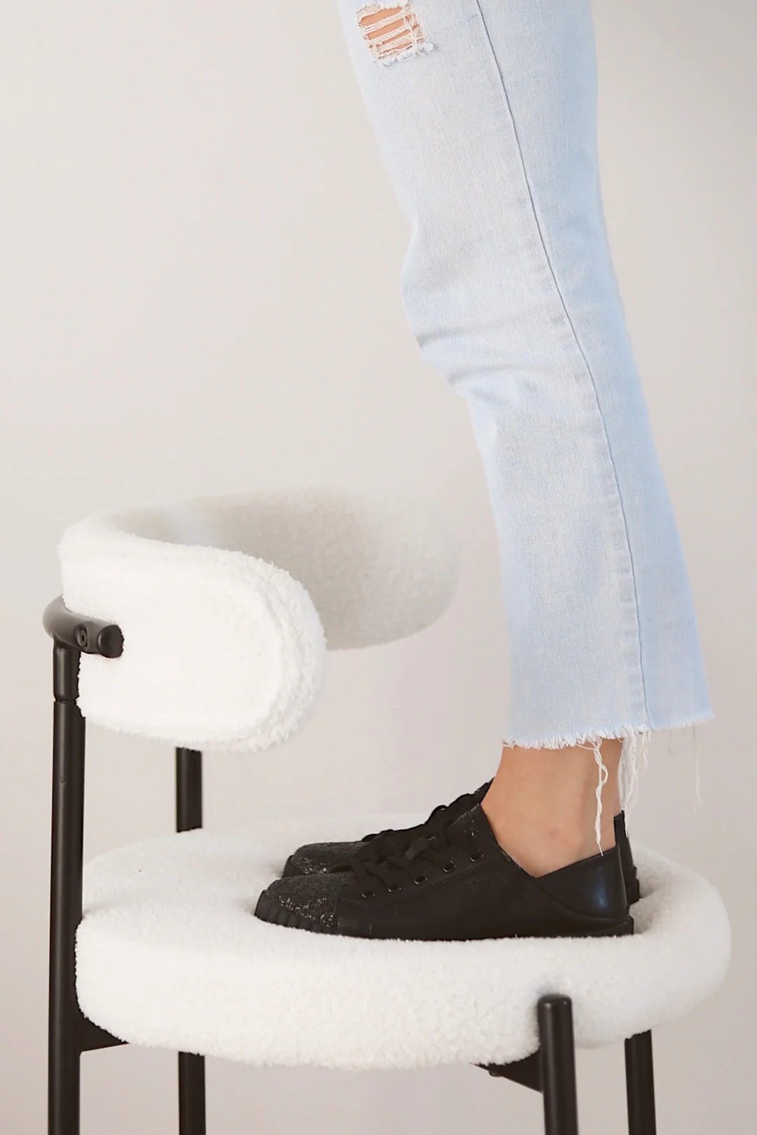 Valentina Black Glitter Toe - Image 5